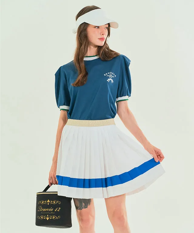 BENECIA 12 Color Matching Pleats - White Blue