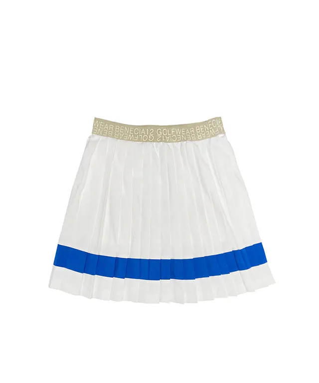 BENECIA 12 Color Matching Pleats - White Blue