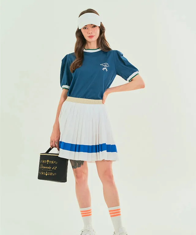 BENECIA 12 Color Matching Pleats - White Blue