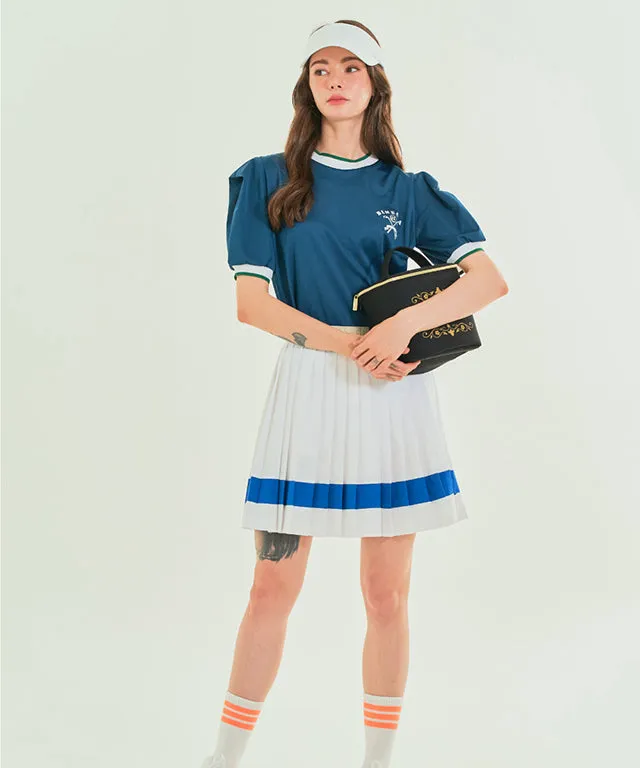 BENECIA 12 Color Matching Pleats - White Blue