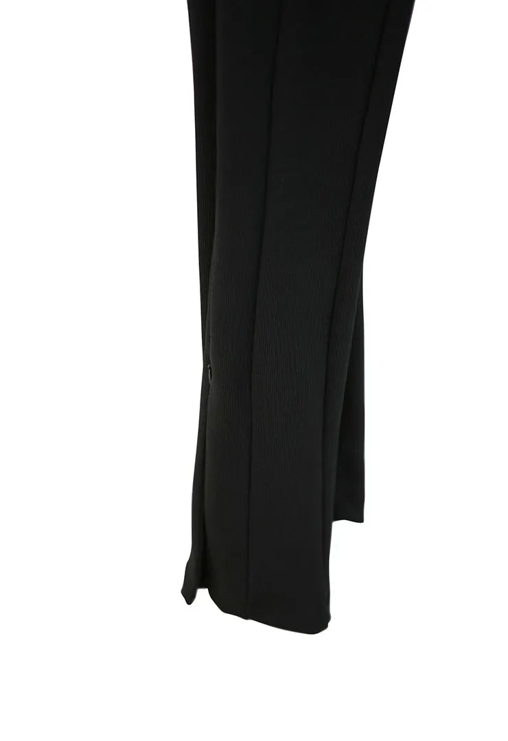 Black Ribbed Leggings