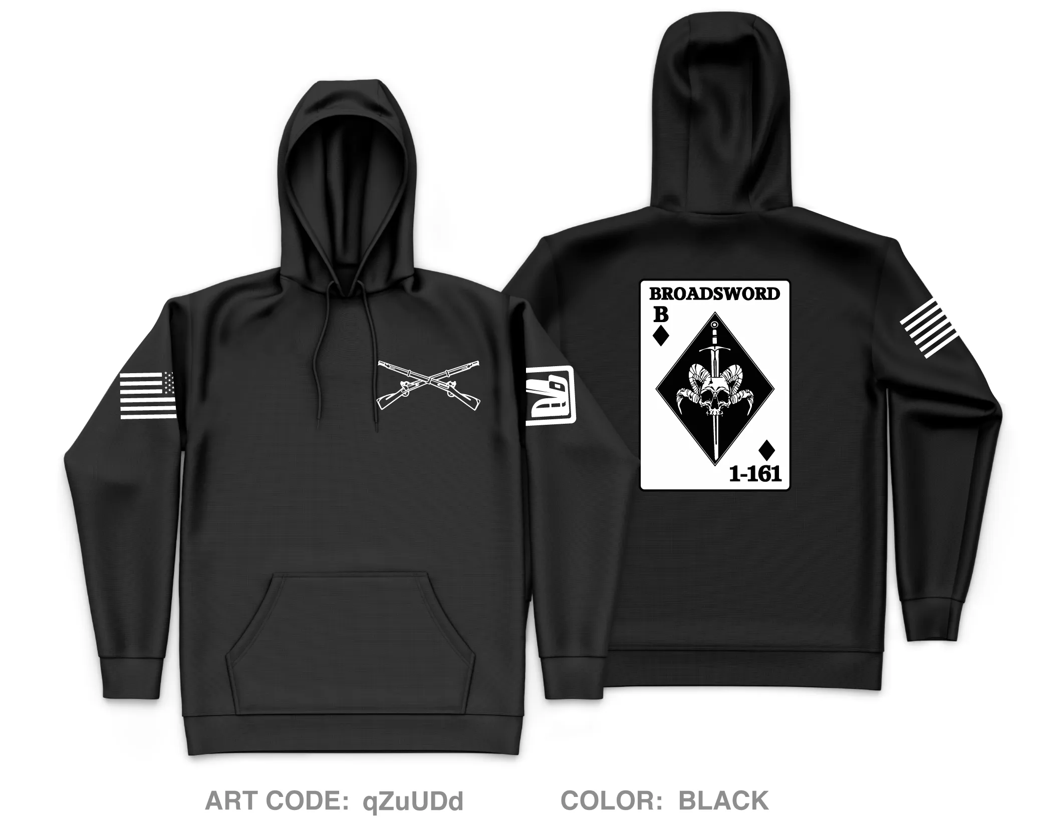 BOLD COMPANY, 1ST BN 161ST INFANTRY REGIMENT Core Men's Hooded Performance Sweatshirt - qZuUDd