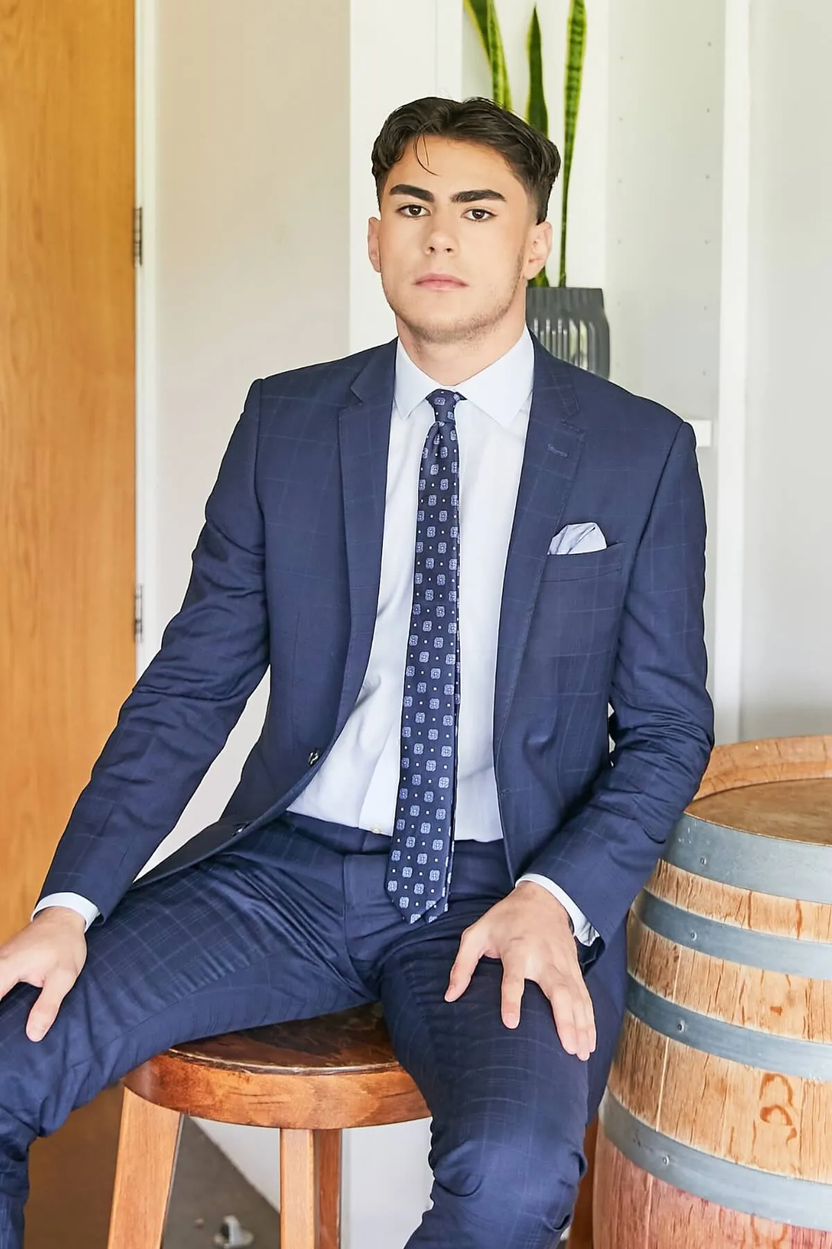 Bruton Abram Check Suit Jacket