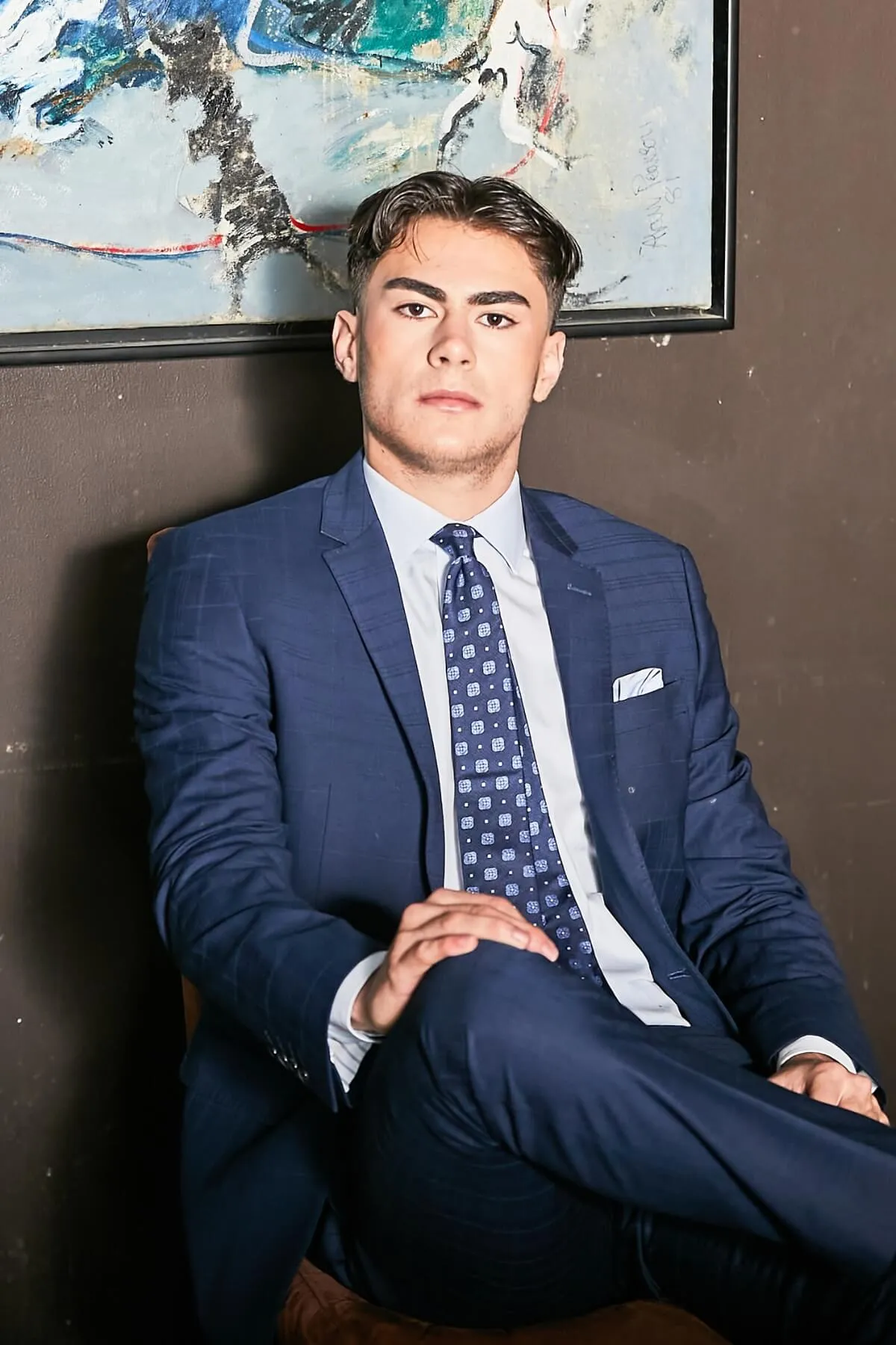 Bruton Abram Check Suit Jacket