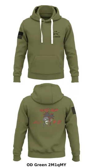 Bull Company, 1-21 IN, 2SBCT, 25ID Store 1  Core Men's Hooded Performance Sweatshirt - 2M1qMY