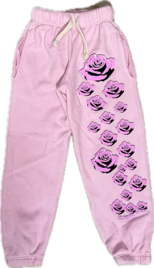 Californian Vintage- Multi Rose Sweatpants (pink)