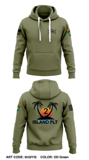 Charlie Company 1-185  Core Men's Hooded Performance Sweatshirt - 9H3FFB