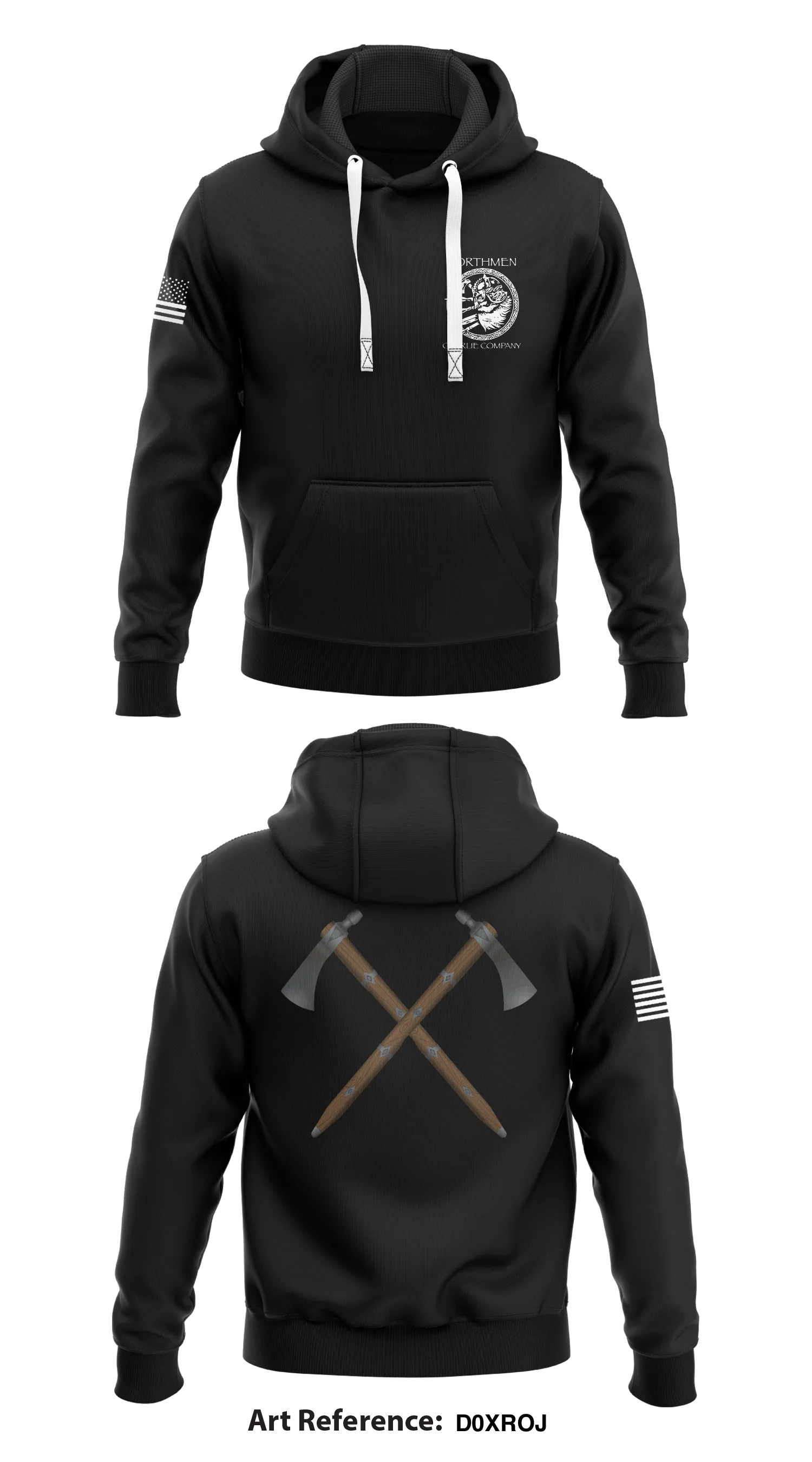 Charlie company, 92nd CA BN Store 1  Core Men's Hooded Performance Sweatshirt - D0XrOj