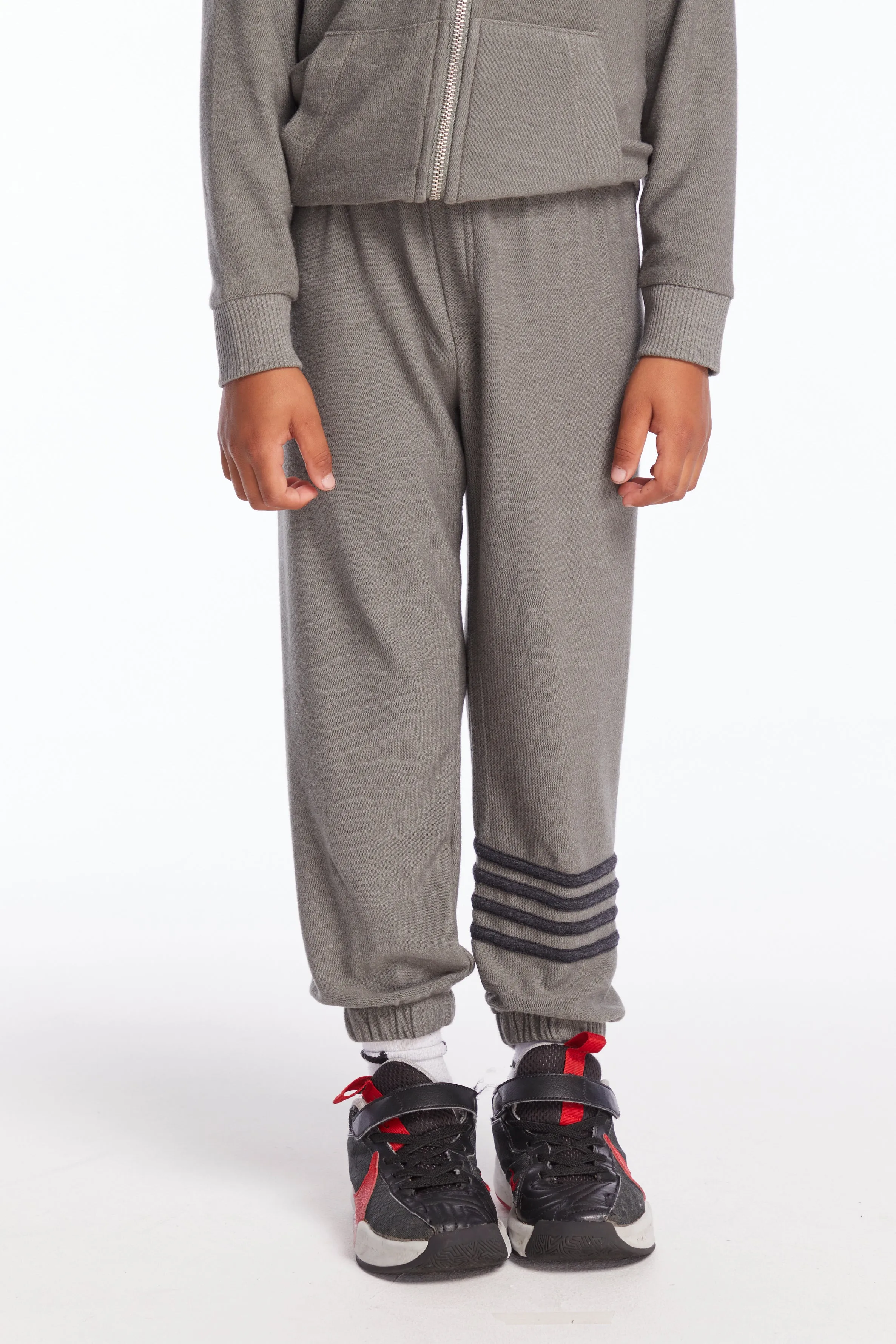 CHASER- Black Stripping Sweatpants (grey)