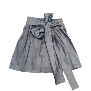 Christine Rohde Tie Waist Skirt - Blue