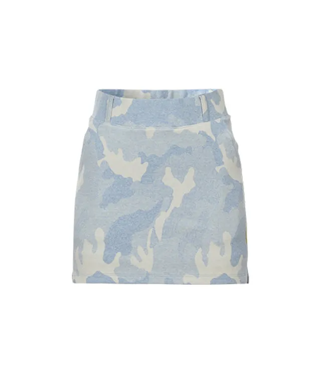 CHUCUCHU Candy Camo Skirt - Sky Blue