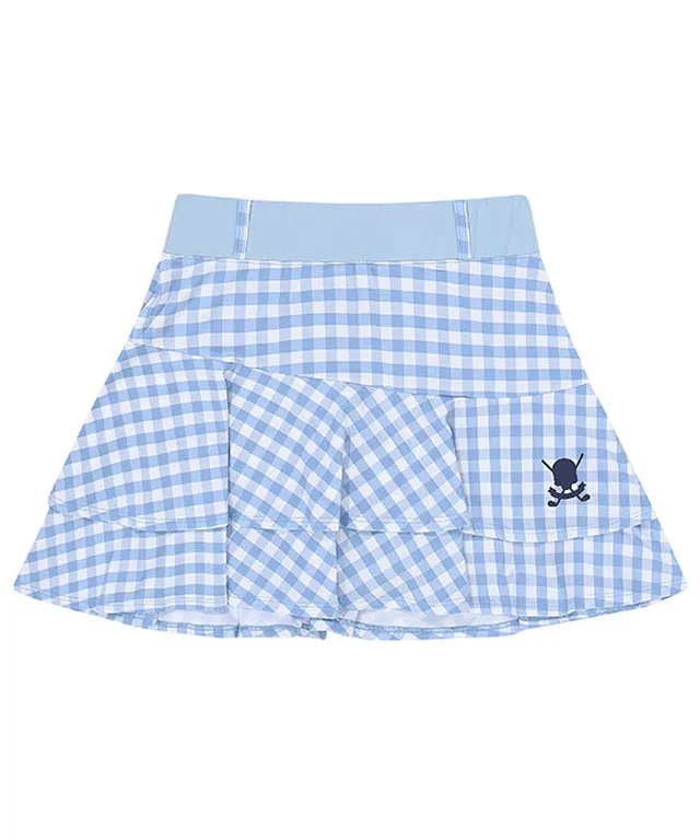 CHUCUCHU Gingham Check Skirt- 3 Colors