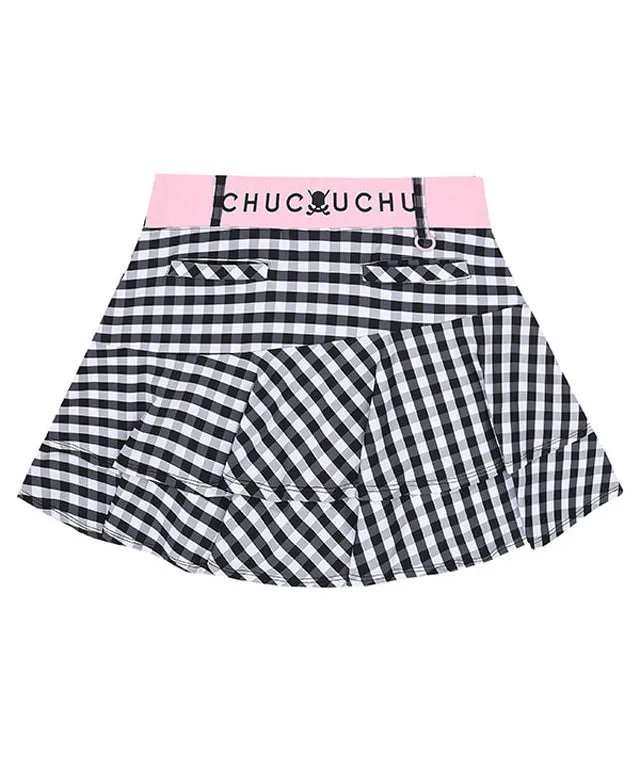 CHUCUCHU Gingham Check Skirt- 3 Colors