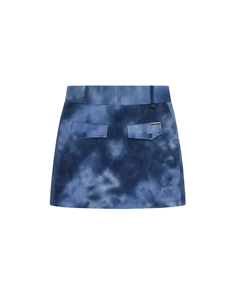 CHUCUCHU Marble Point Skirt - Navy