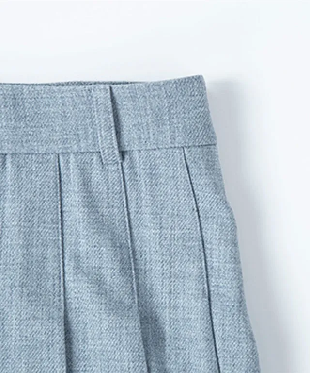CHUCUCHU Sarah Twill Skirt - Sky Blue