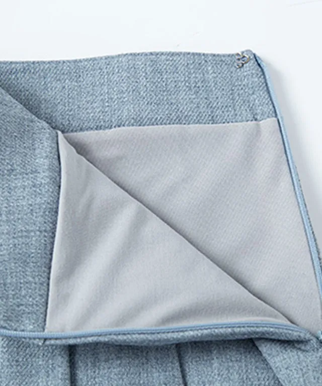 CHUCUCHU Sarah Twill Skirt - Sky Blue