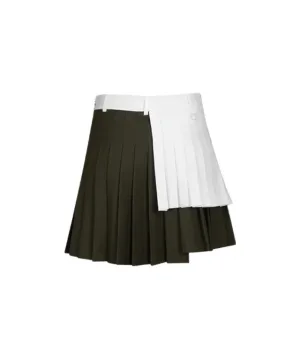 CHUCUCHU Two-Color Double Skirt