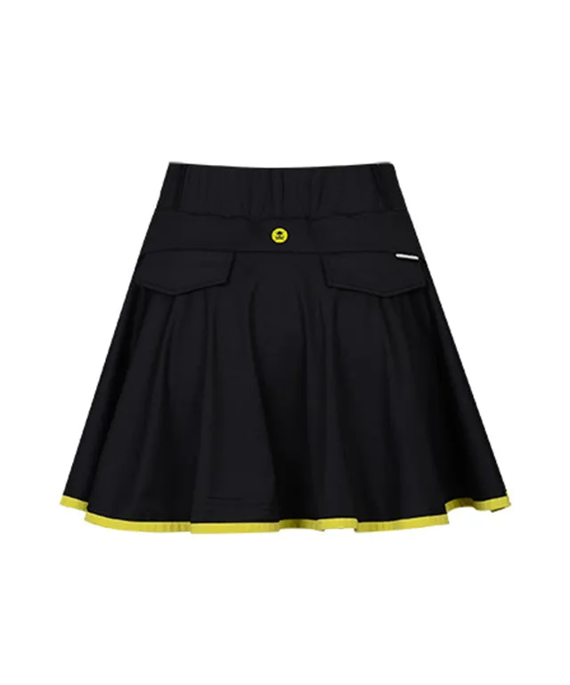 CHUCUCHU Women's Line Point Skirt - Black