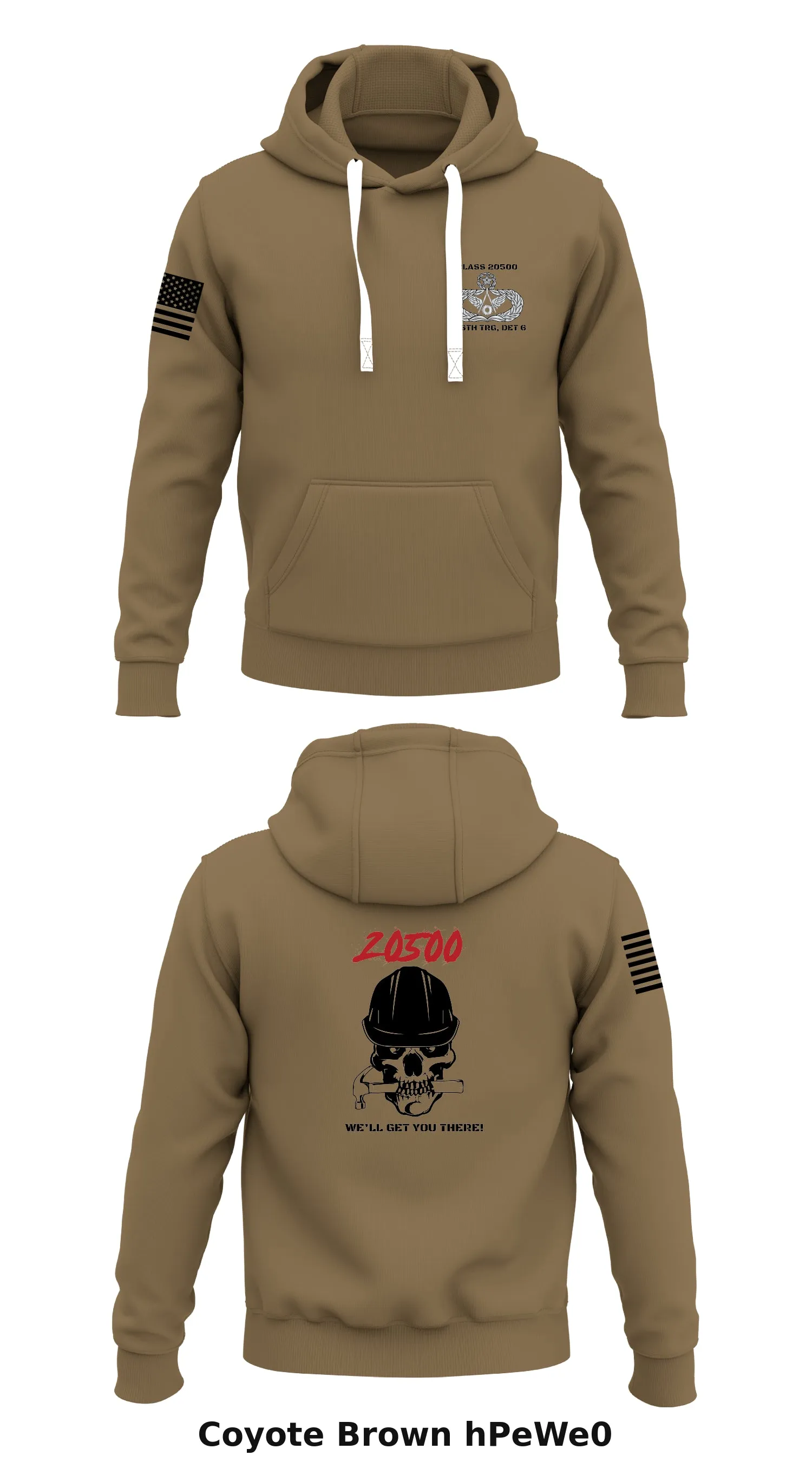 Class 25, 366th TRS/DET 6 Store 1  Core Men's Hooded Performance Sweatshirt - hPeWe0