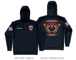 CUSTOM Clyde Fire Department Core Men's Hooded Performance Sweatshirt - BAjHvQ