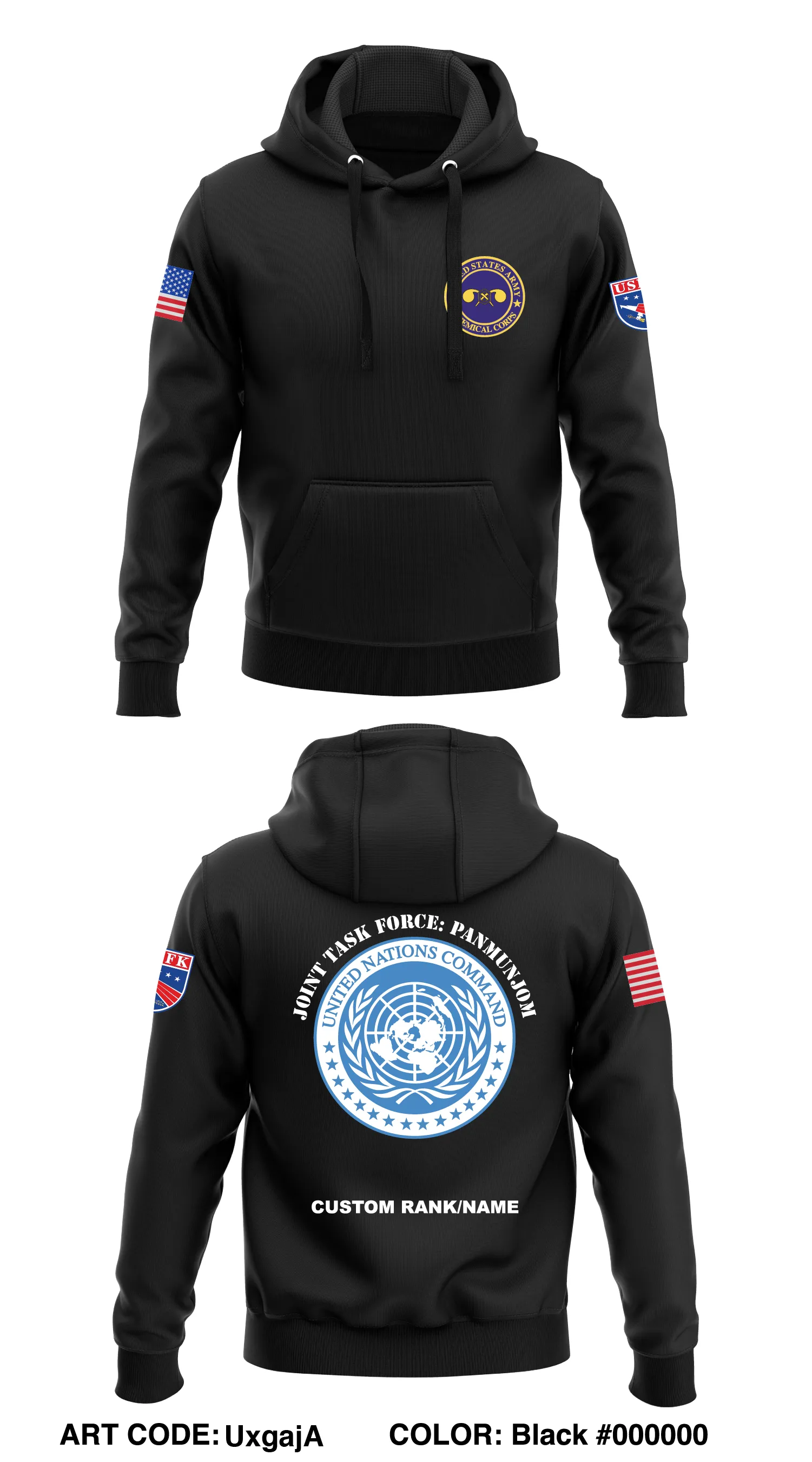 CUSTOM - UNCUSFKTASKforce Store 1  Core Men's Hooded Performance Sweatshirt - SDeUxS