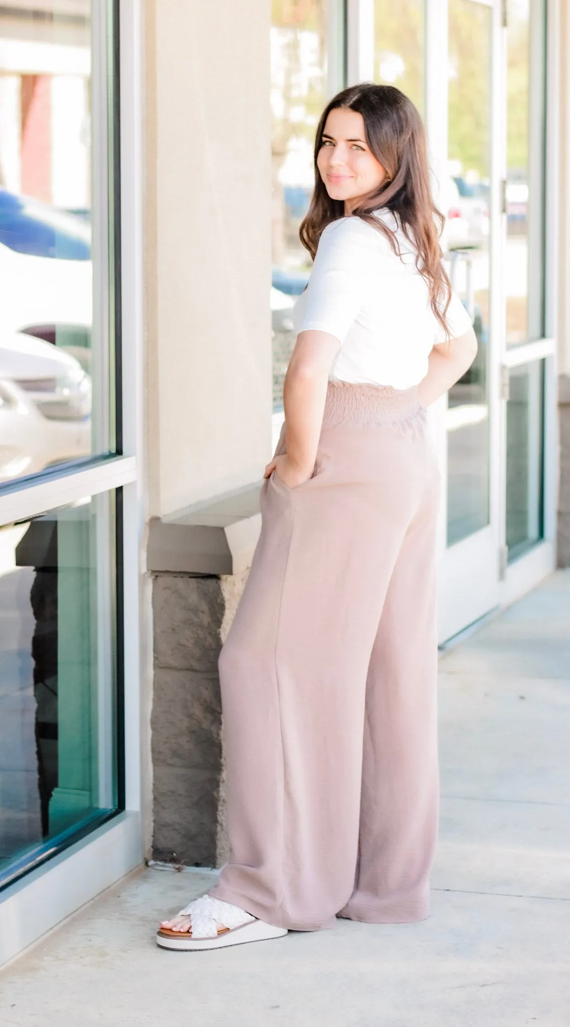 Cute in Comfort Pants in Mocha