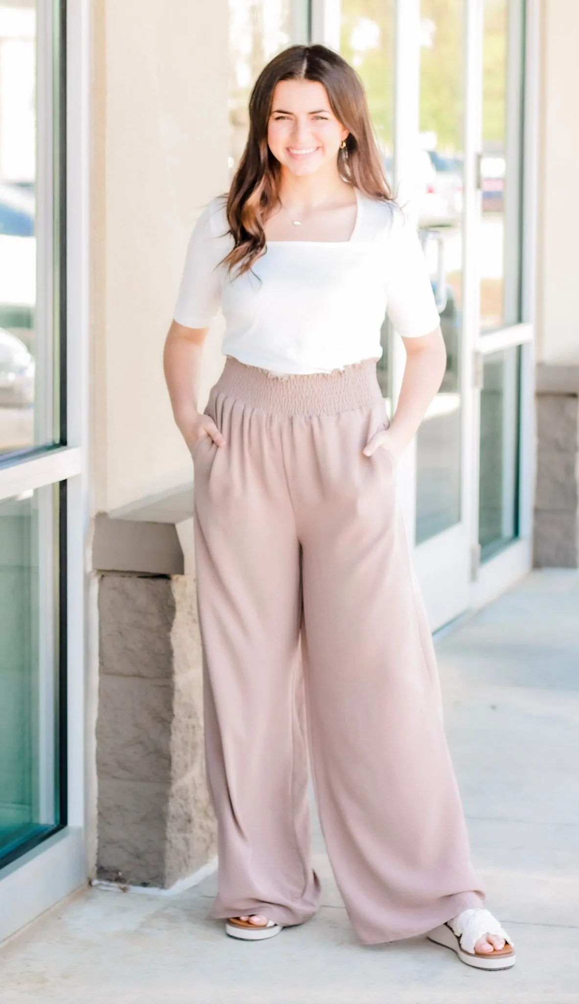Cute in Comfort Pants in Mocha