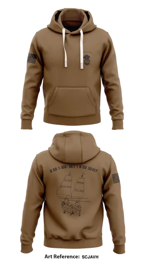 D CO 1-168/ DET 1 B CO 351st Store 1  Core Men's Hooded Performance Sweatshirt - ScJavh