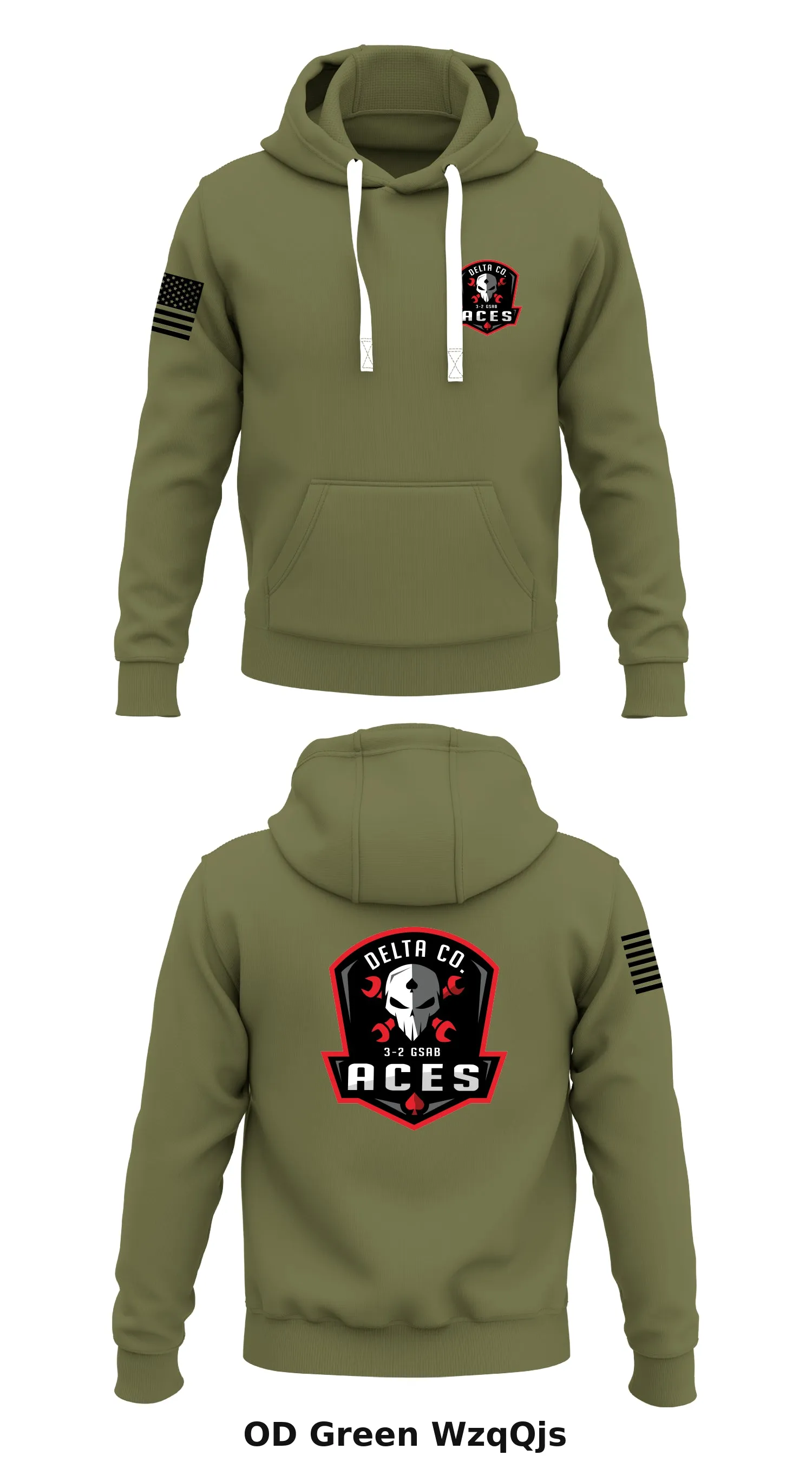 D Co. 3-2 GSAB Store 1  Core Men's Hooded Performance Sweatshirt - WzqQjs