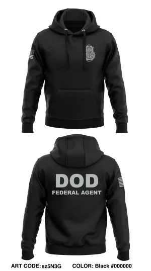 Defense Counterintelligence & Security Agency  Core Men's Hooded Performance Sweatshirt - sz5N3G