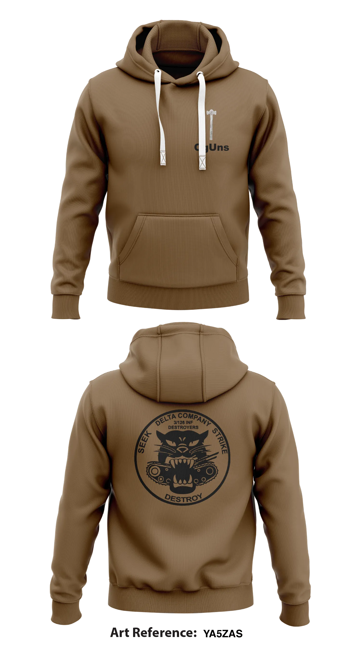 Destroyer Company Store 1  Core Men's Hooded Performance Sweatshirt - Ya5Zas