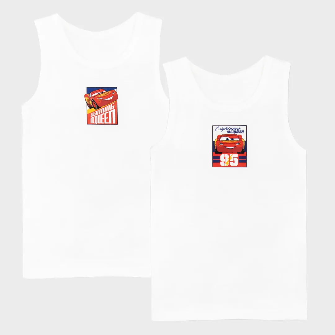 Disney Cars Vest Tops - Pack of 2