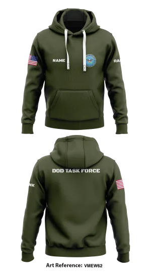 DOD Task Force Store 1  Core Men's Hooded Performance Sweatshirt - R3GLEA