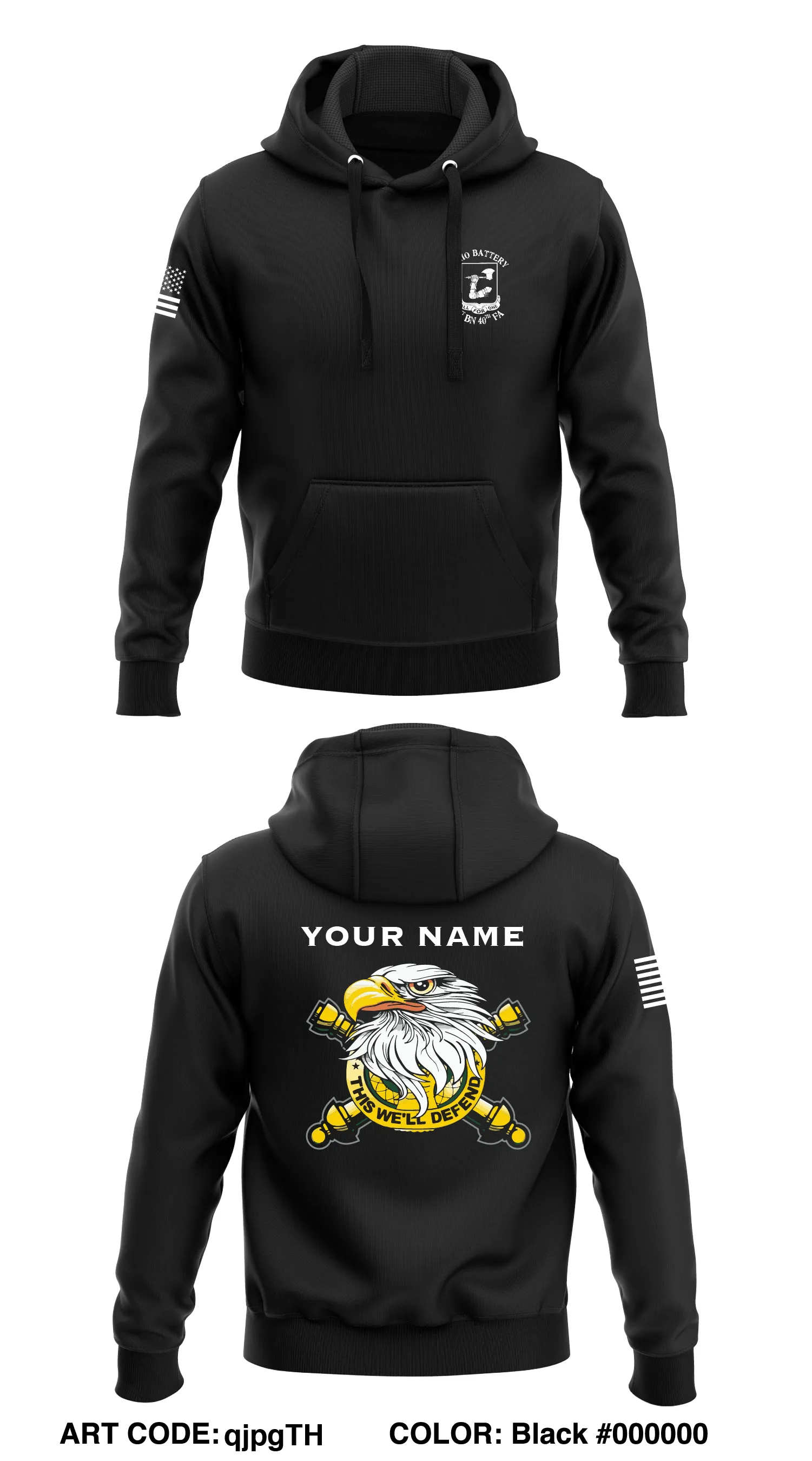 Echo Battery, 1-4th FA BN, 434th FA BDE Store 1  Core Men's Hooded Performance Sweatshirt - qjpgTH