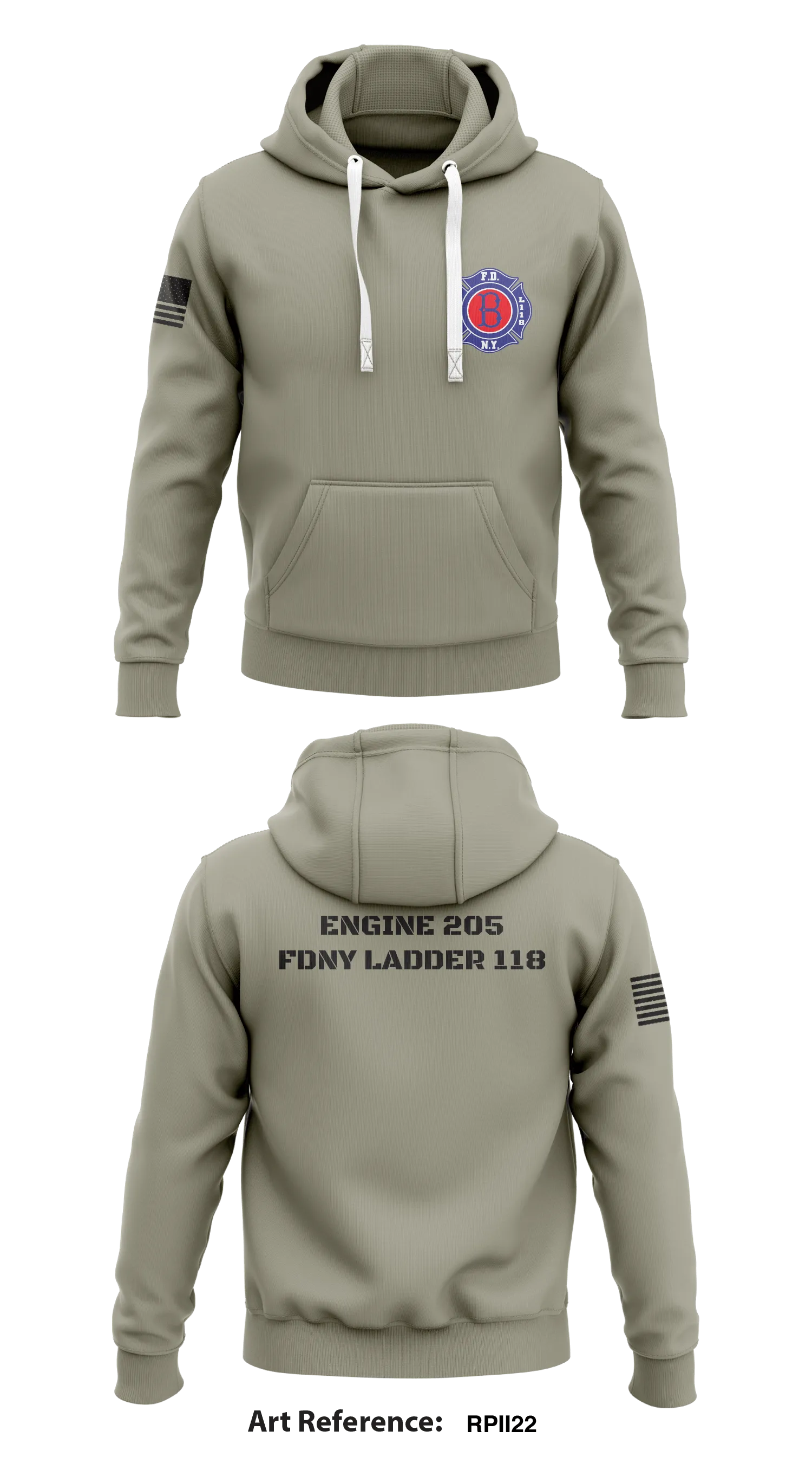 Engine 25 Ldder118 Store 1  Core Men's Hooded Performance Sweatshirt - rpII22