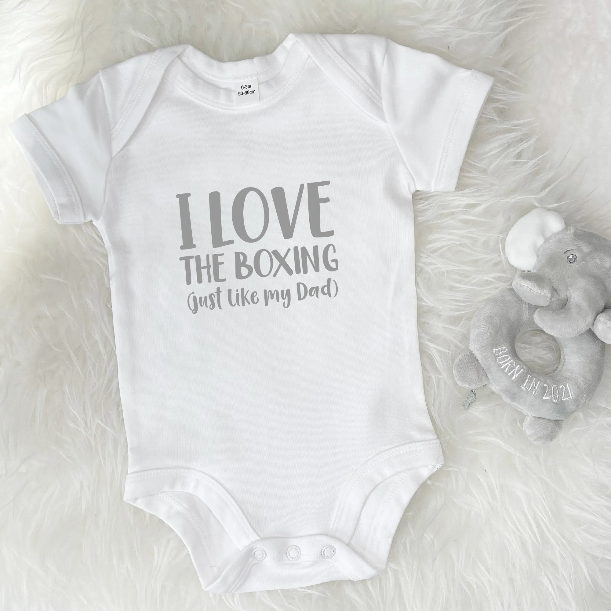 Father And Child Love … Personalised Babygrow