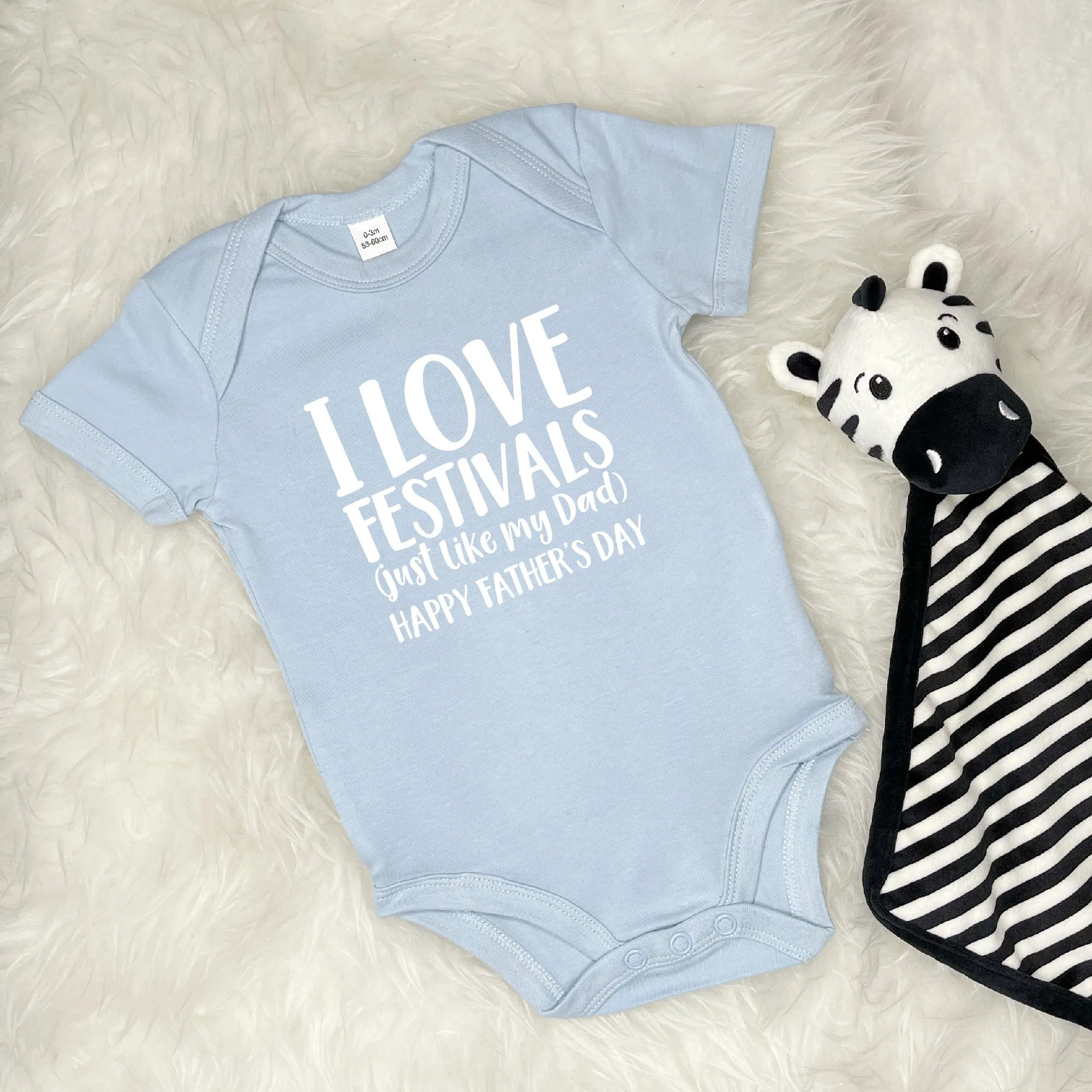 Father And Child Love … Personalised Babygrow