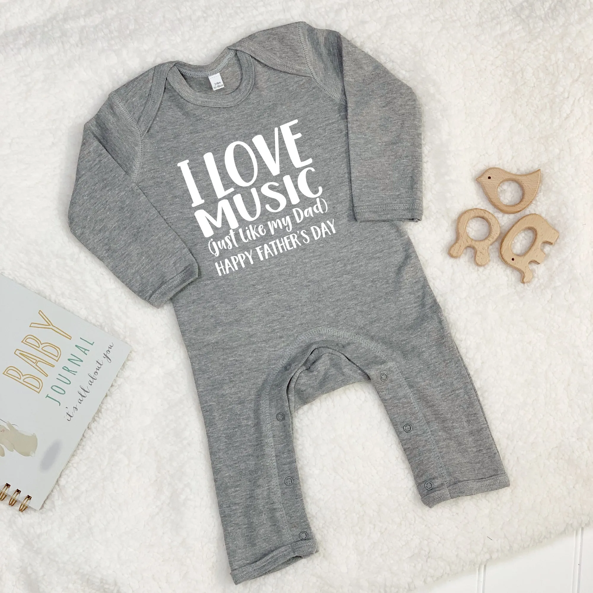 Father And Child Love … Personalised Babygrow