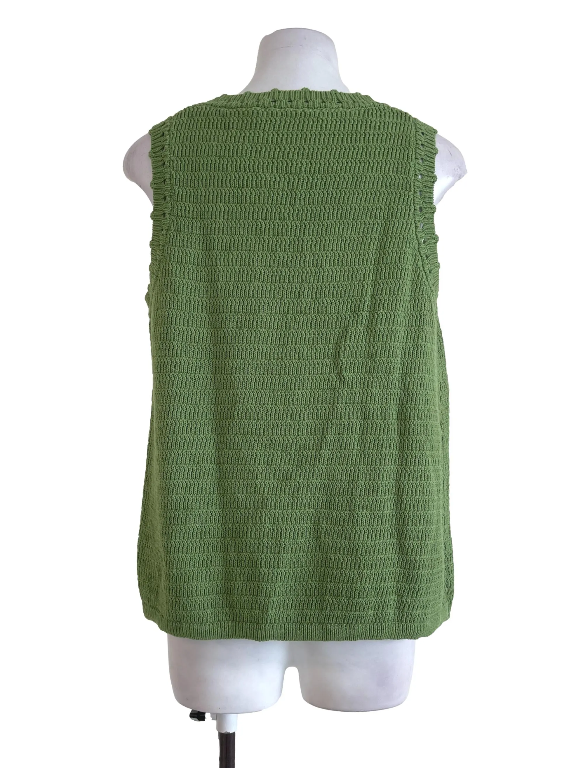 Fern Green Knitted Vest LB