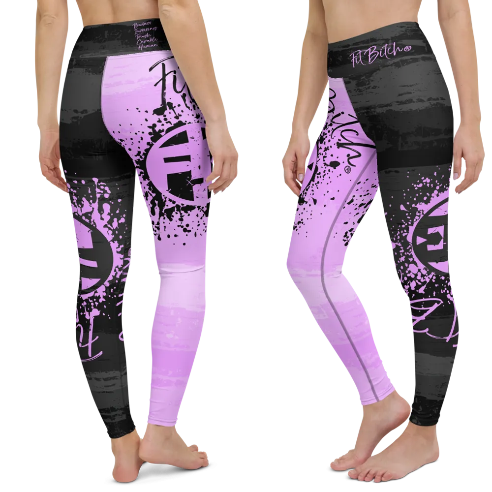 Fit Bitch - Yoga Leggings - Yin Yang Pastels