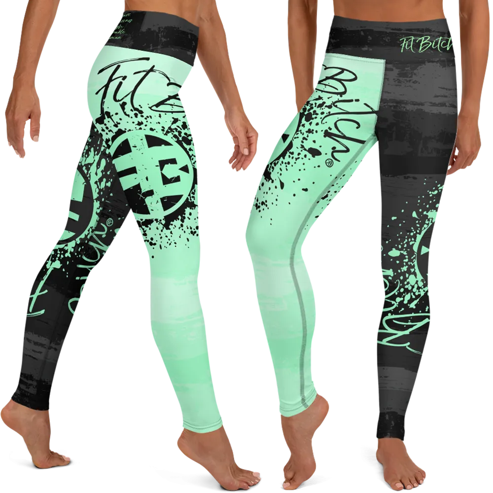 Fit Bitch - Yoga Leggings - Yin Yang Pastels