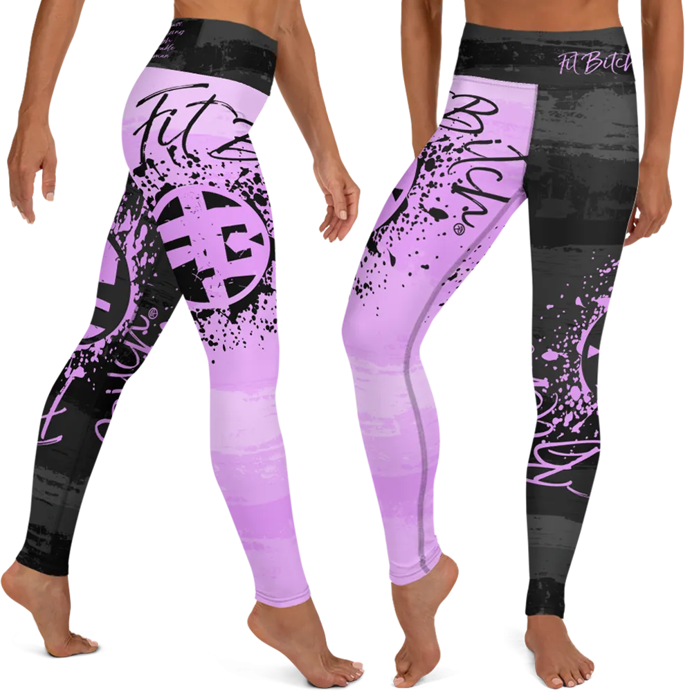 Fit Bitch - Yoga Leggings - Yin Yang Pastels