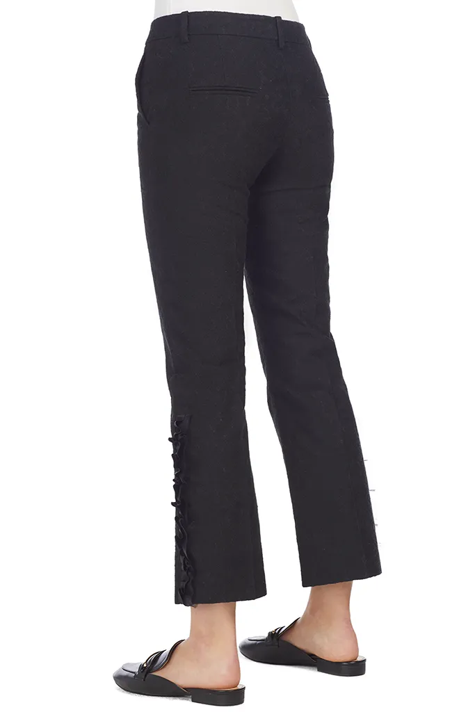 Flounced Cuff Lace Trousers