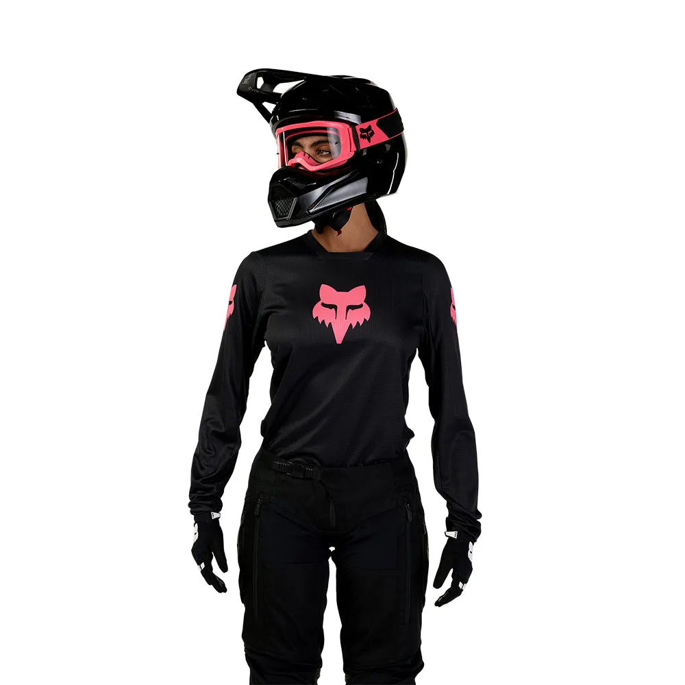 FOX WOMENS 180 BLACKOUT JERSEY [BLACK/BLACK]