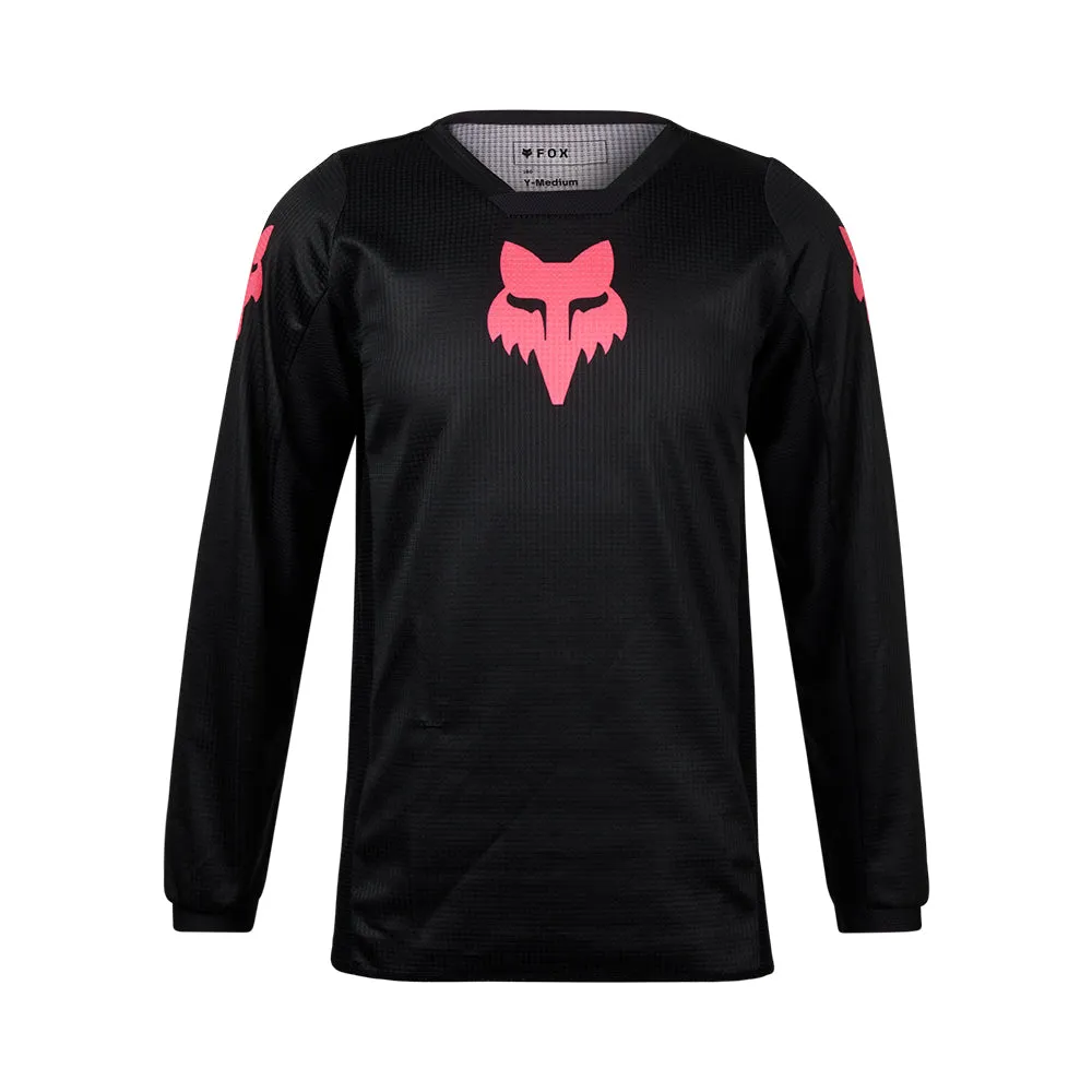 Fox Youth Girls Blackout Jersey [Black/Black]