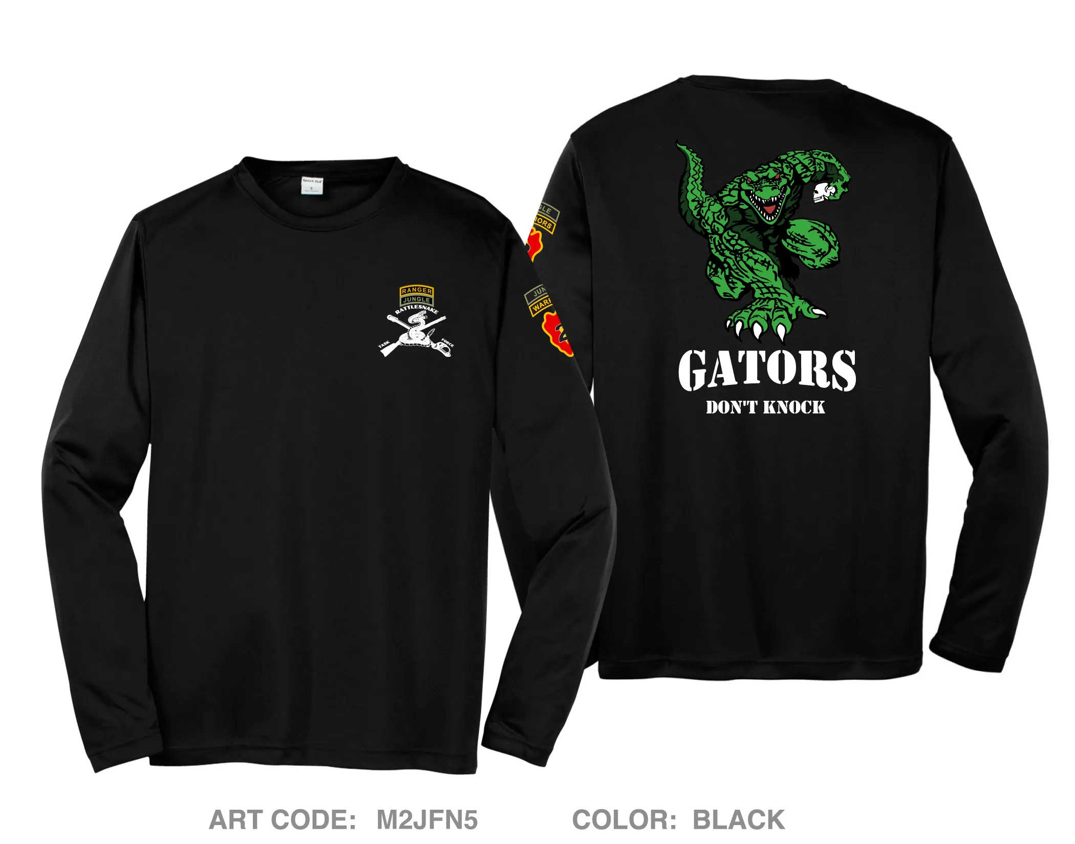 Gator Company, TF Rattlesnake Hi-Tech Performance Unisex LS Tee - M2JFN5