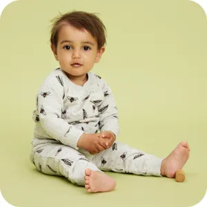 Grey Alexi Bees And Peas Jumper