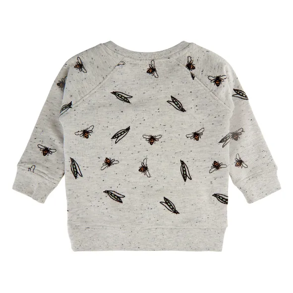Grey Alexi Bees And Peas Jumper