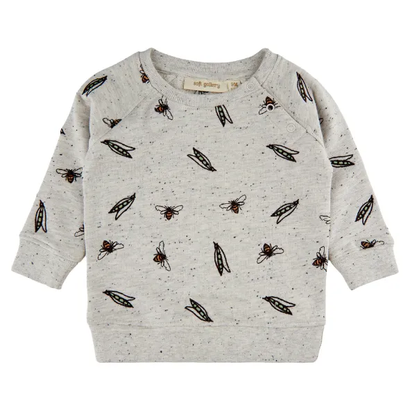 Grey Alexi Bees And Peas Jumper