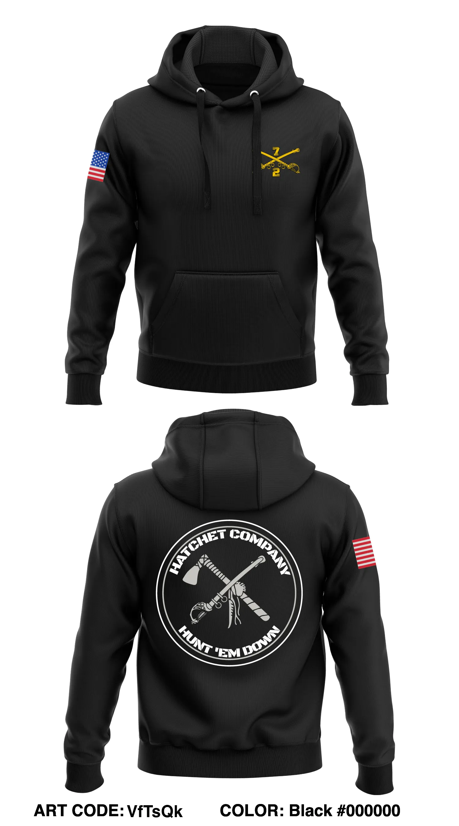 HHC, 2-7CAV, 3ABCT, 1CD Store 1  Core Men's Hooded Performance Sweatshirt - VfTsQk